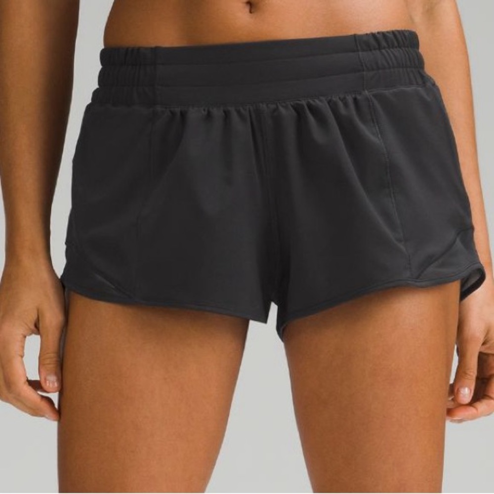 Size 4 2.5 inch black Lululemon shorts